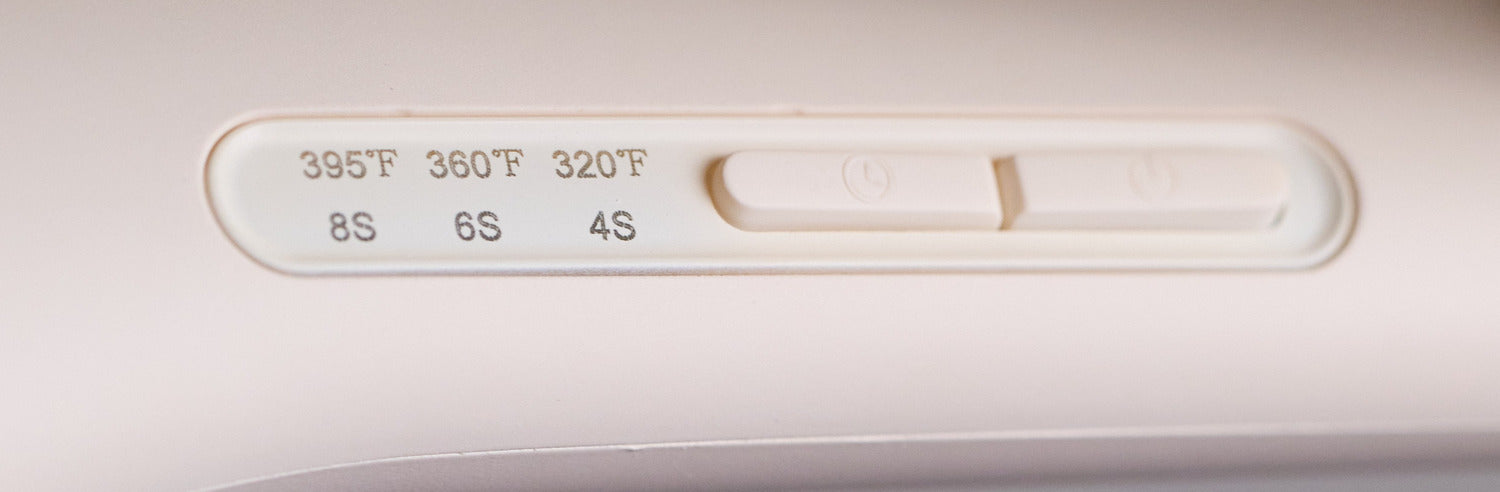 Panel de control con tres temperaturas y tres tiempos